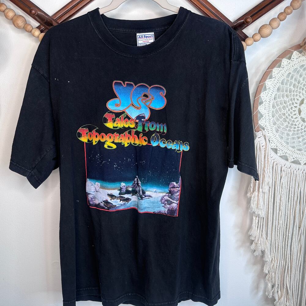Vintage All Sport 2003 Yes Tales From Topograpic Oceans European Tour T